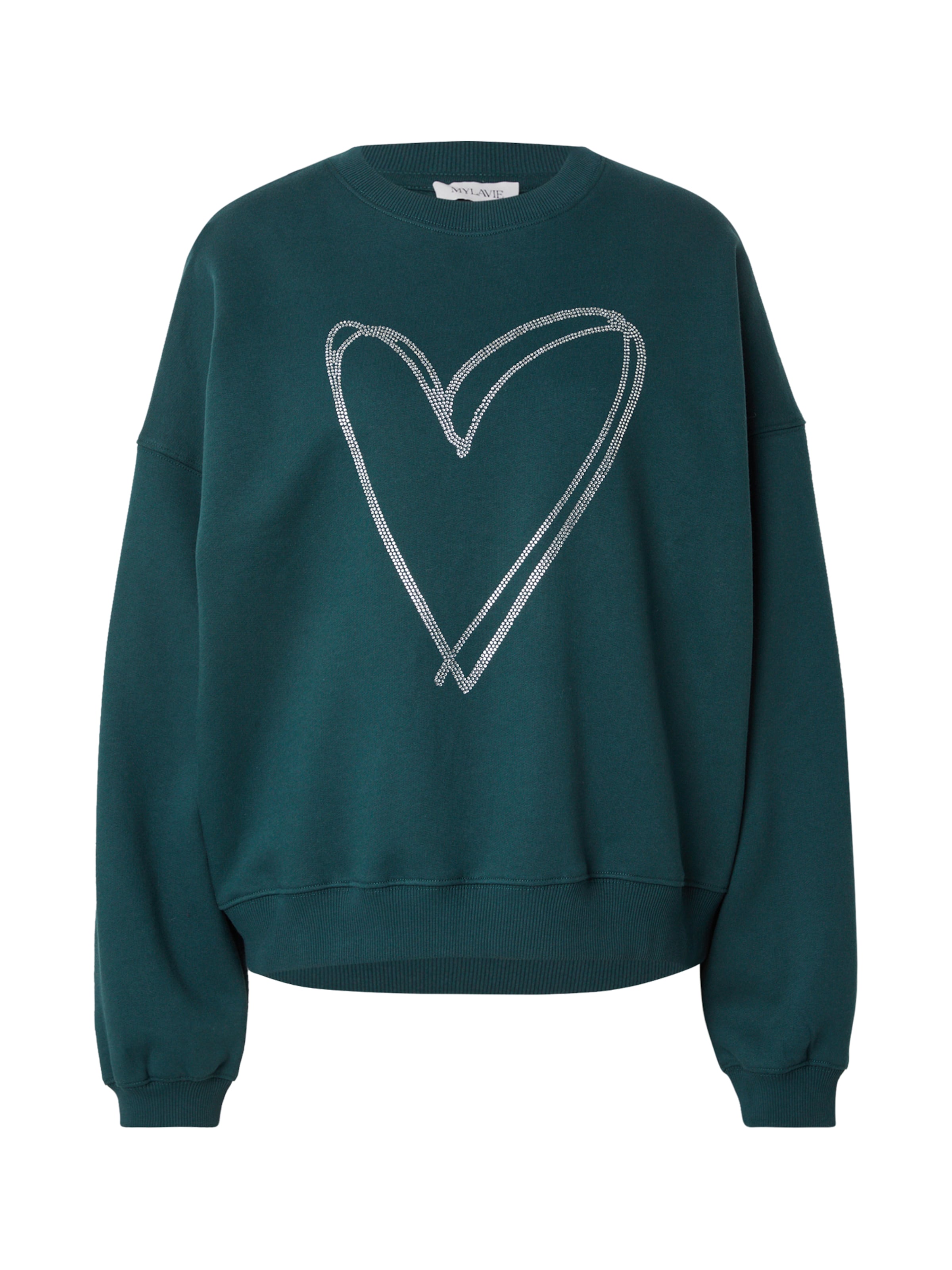MYLAVIE by Sarah Harrison Sweatshirt i grön: framsida