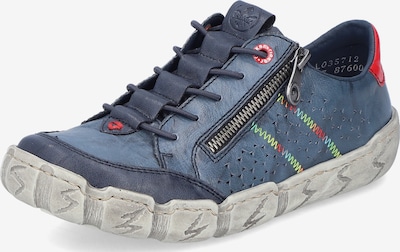 Rieker Sportlicher Schnürschuh in 36 in enzian / hellgrün / hellrot, Produktansicht