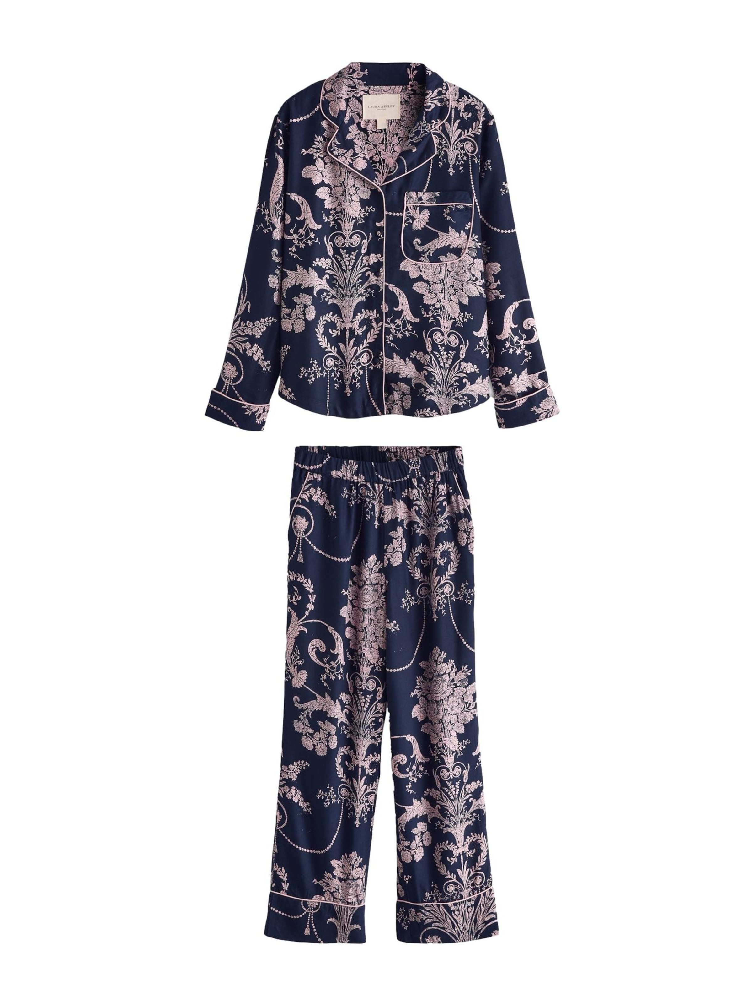 Pyjama 'Josette' LAURA ASHLEY en bleu : devant