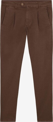 Slimfit Pantaloni chino di Scalpers in marrone: frontale