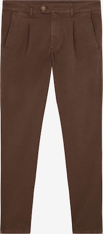 Scalpers Slimfit Chino in Bruin: voorkant