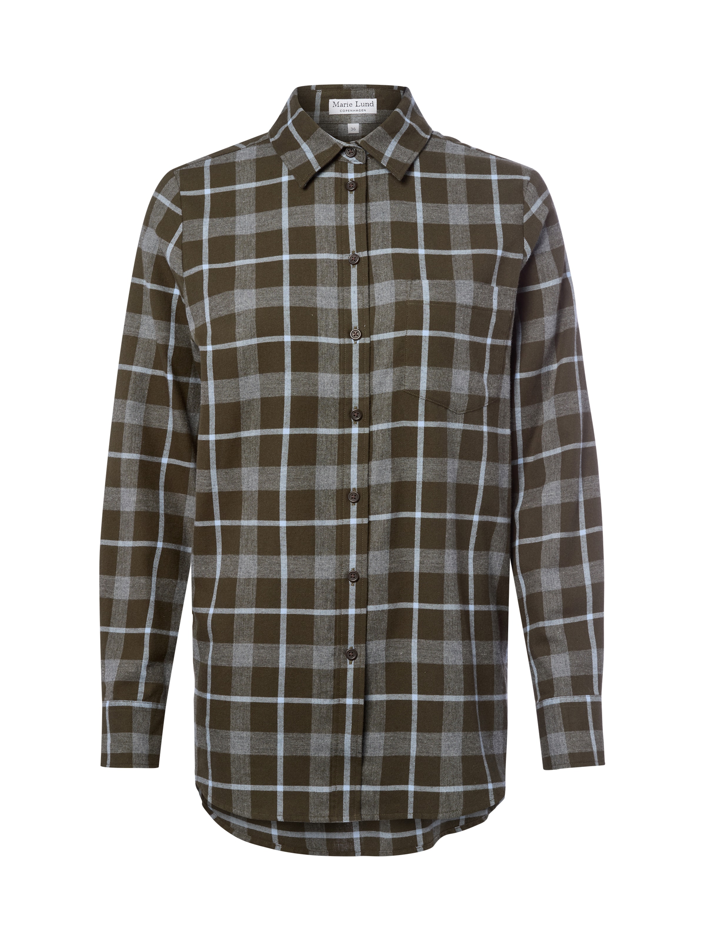 Marie Lund Blouse in Green: front