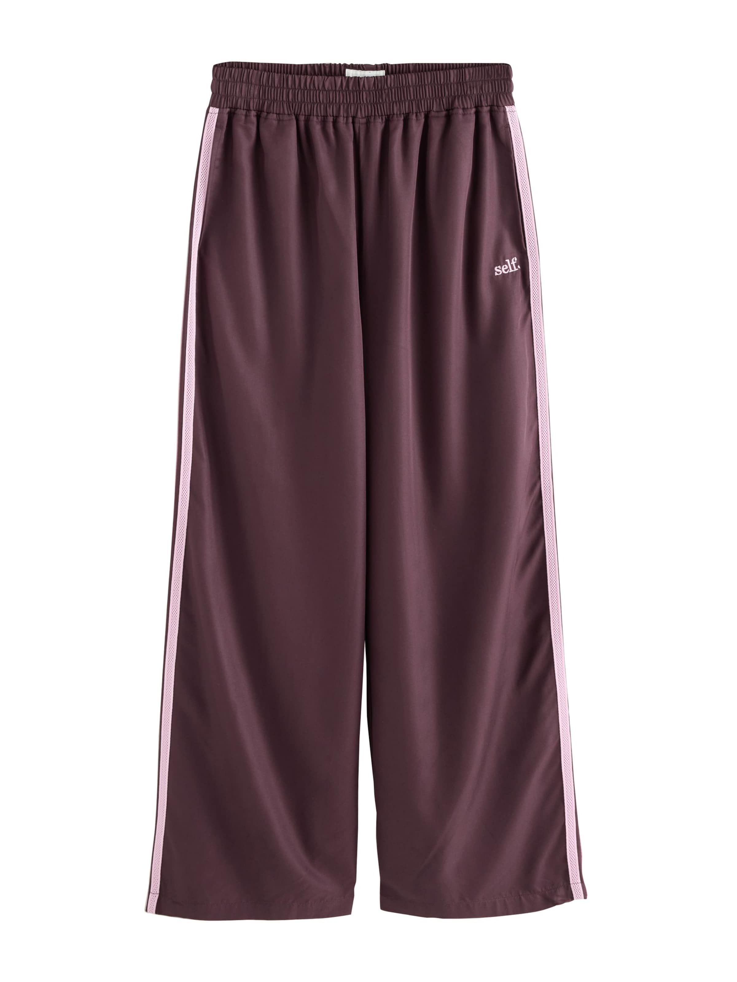 Pantaloni de la self. pe maro: față