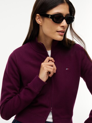 Tommy Jeans Mikina – fialová