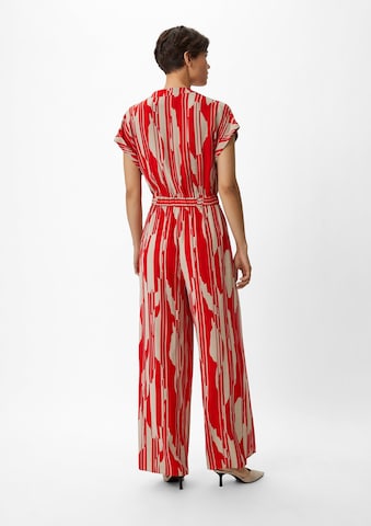 COMMA Jumpsuit in Rot: Rückseite