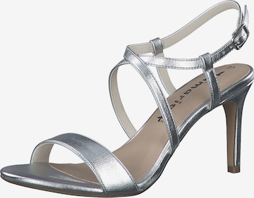 TAMARIS Remsandal i silver: framsida