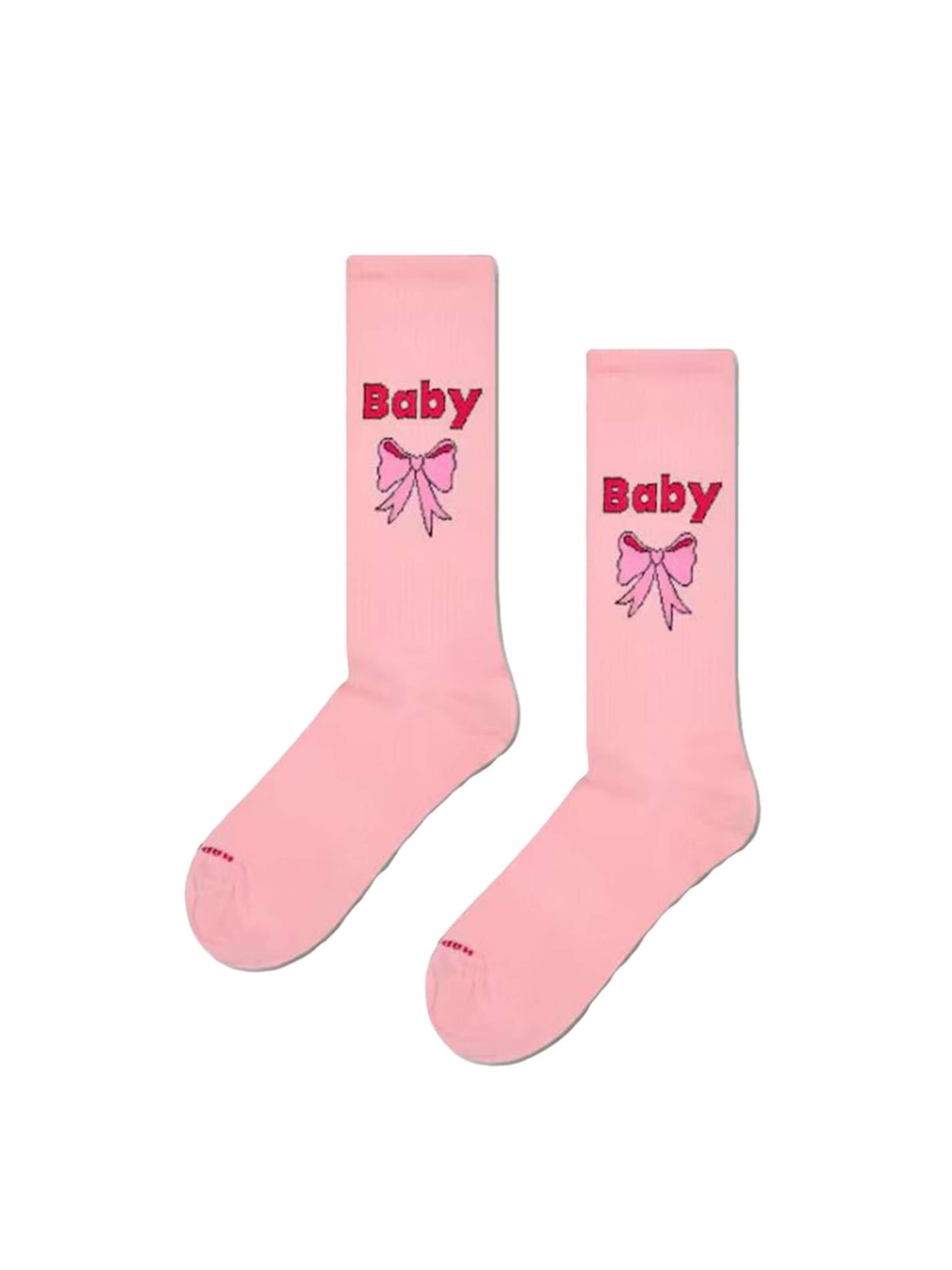 Happy Socks Sokker 'Baby Sneaker Sock Pink' i 36-40 i lyserød, Produktvisning