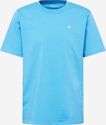 KnowledgeCotton Apparel - Camiseta 'ALDER' en azul: frente