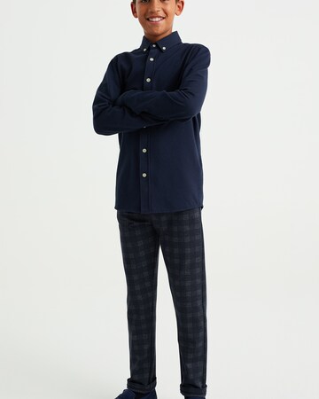 WE Fashion Regular fit Button up shirt in Blue