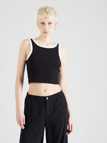 PIECES Top 'SUNNA' in Black: front