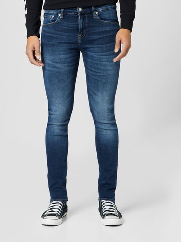 Calvin Klein Jeans Skinny Jeans in Blauw: voorkant