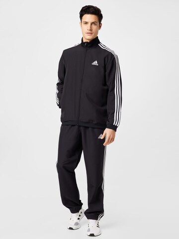 ADIDAS SPORTSWEAR - Fato de desporto em preto: frente