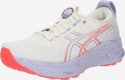 Bėgimo batai 'Kayano 32 Tokyo' iš ASICS, spalva – purpurinė / kraujo spalva / balta, Prekių apžvalga