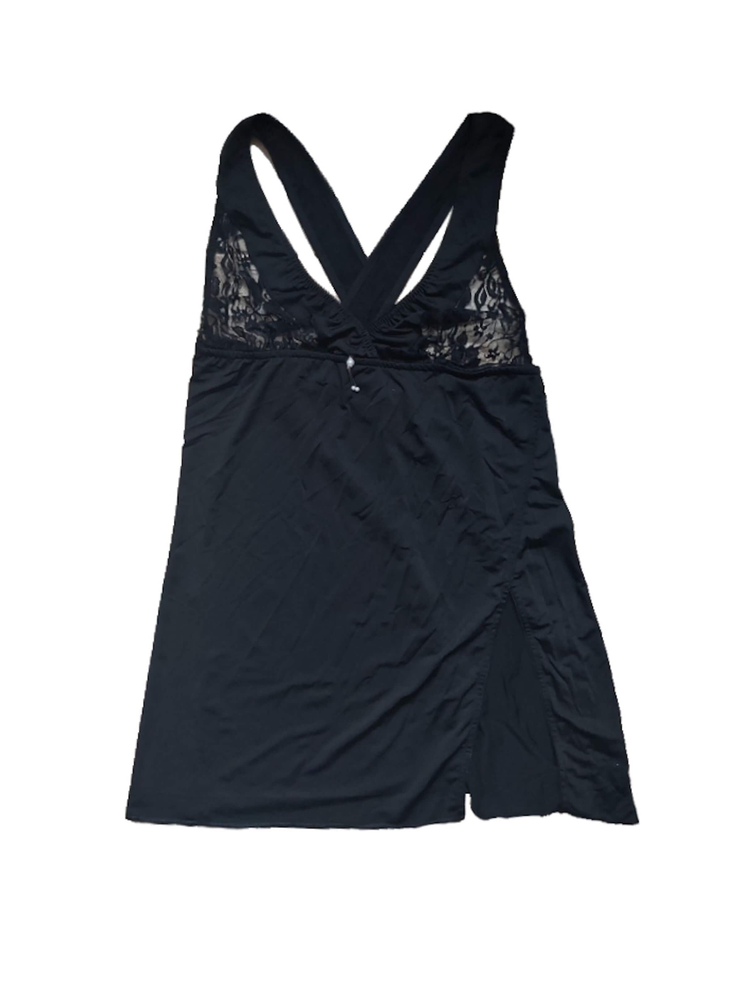 Andalea Negligee 'M/1002' in Black: front