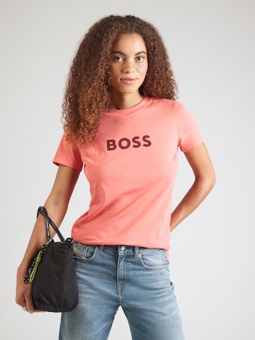 Tricou 'Elogo 5' de la BOSS pe roșu: față