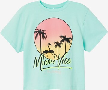 T-Shirt 'MIAMI VICE' NAME IT en bleu : devant