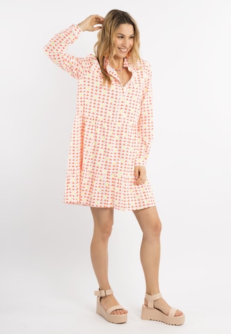 IZIA Shirt dress in Orange