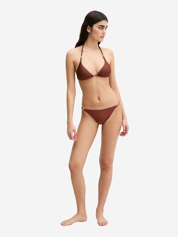 Marc O'Polo Bikini-Hose ' Breezy Leaf ' in Braun: Vorderseite