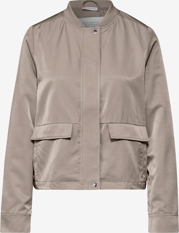 STREET ONE Satin-Blouson in Beige: Vorderseite