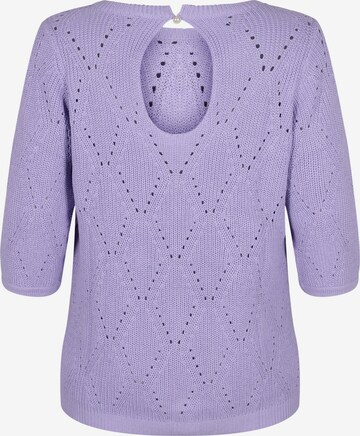 Zizzi Sweater 'Memmi' in Purple