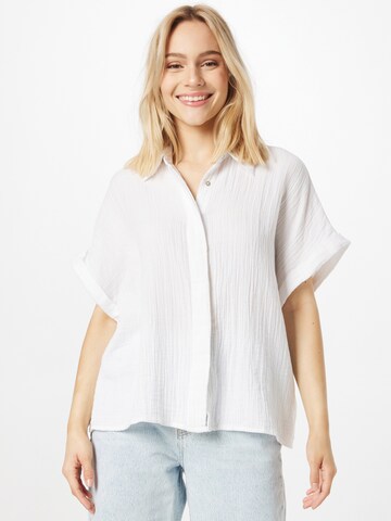 Bizance Paris - Blusa 'GUILIO' en blanco: frente