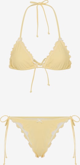 LSCN by LASCANA Bikini koossa XS/C/D värissä vaaleankeltainen / valkoinen, Tuotenäkymä