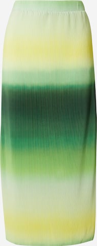 PIECES - Falda 'PCARTIMIS' en verde: frente