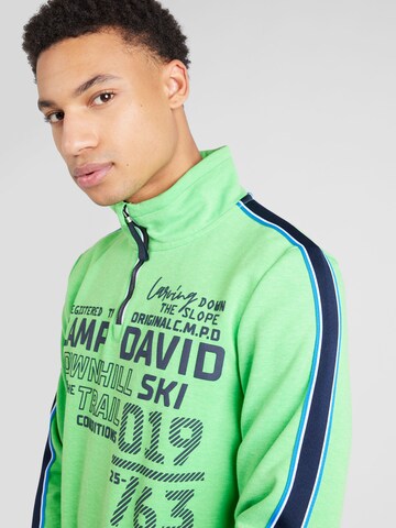 CAMP DAVID Sweatshirt i grøn