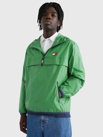 Veste mi-saison Tommy Jeans en vert : devant