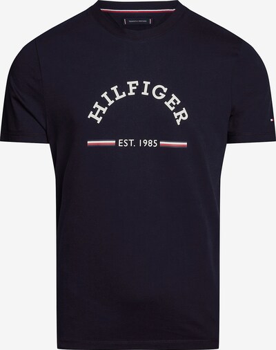 Marškinėliai iš TOMMY HILFIGER, spalva – tamsiai mėlyna jūros spalva / tamsiai raudona / balta, Prekių apžvalga