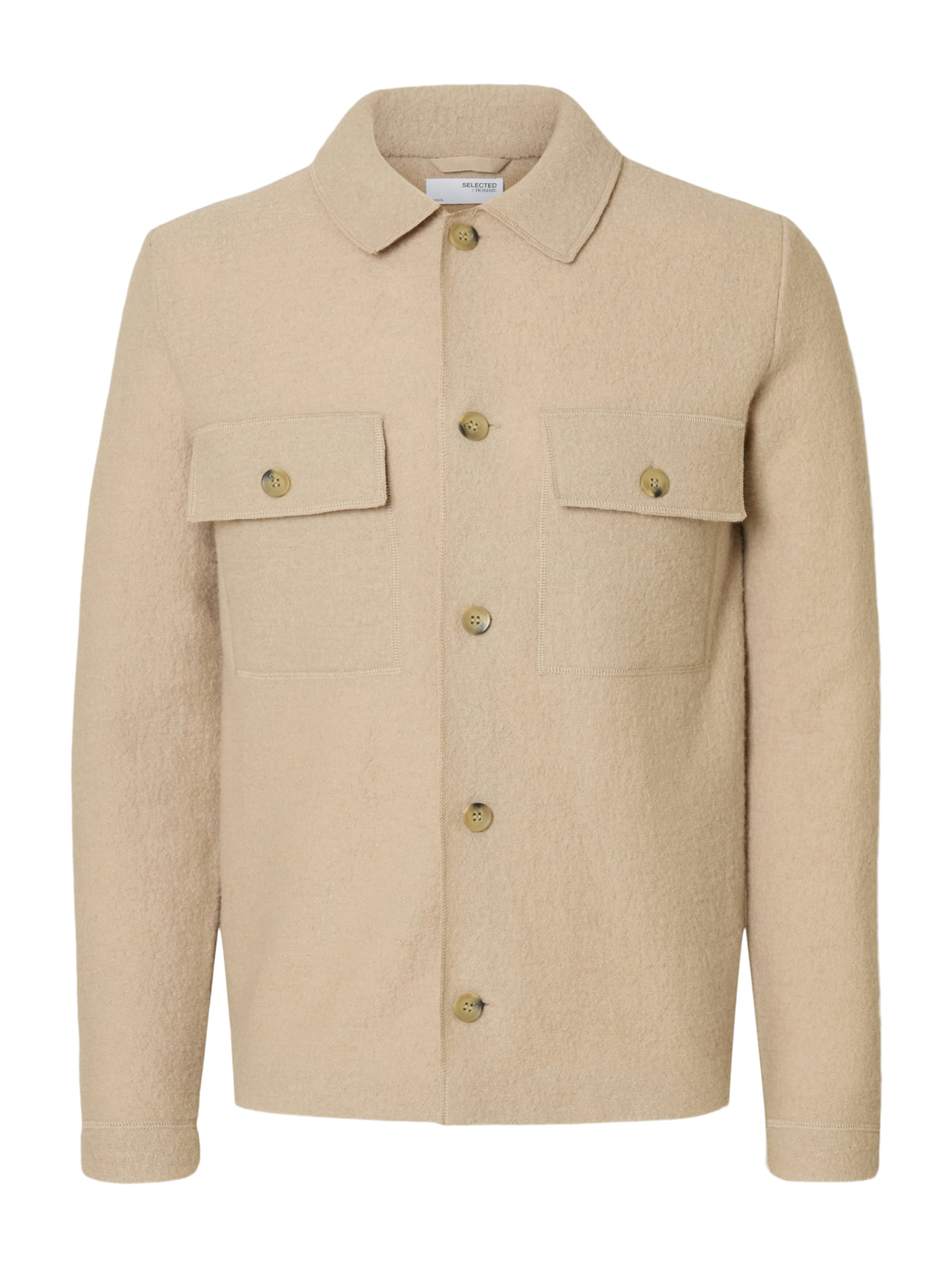 SELECTED - Chaqueta de entretiempo 'SLHNealy' en beige: frente