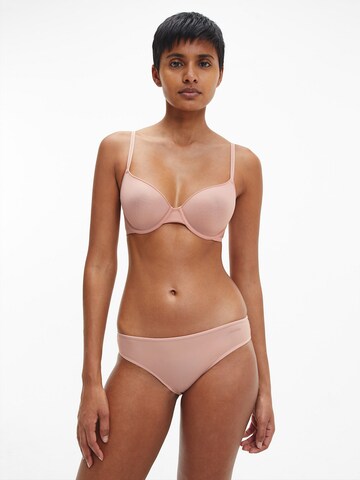 Calvin Klein Underwear T-shirt BH 'Marquisette' in Roze: voorkant