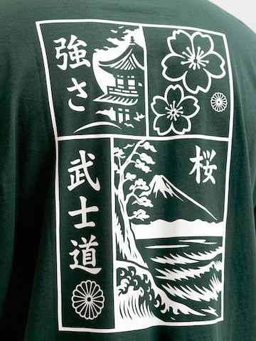 T-Shirt 'JJDYLAN' JACK & JONES en vert