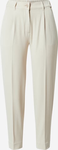 Regular Pantalon à plis Sisley en beige : devant