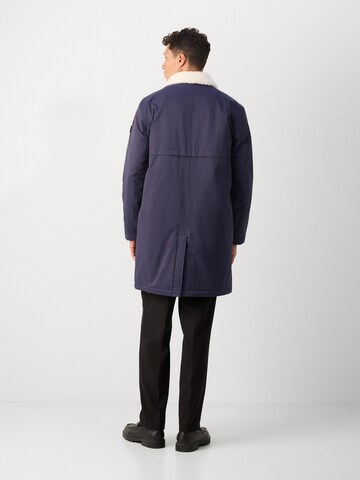 SCOTCH & SODA - Sobretudo meia-estação em azul