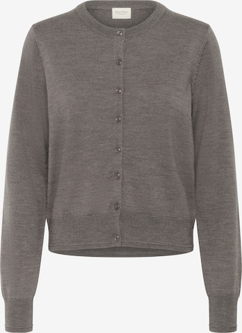 Part Two Gebreid vest 'Noelani' in Bruin: voorkant