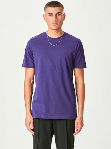 Chemise ' Organic Basic ' TEESHOPPEN en violet : devant