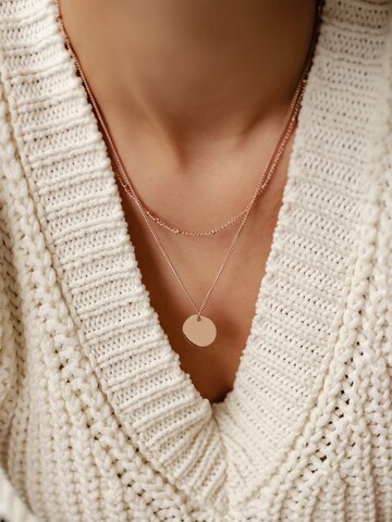 Hey Happiness Necklace 'Circula' in Gold: front