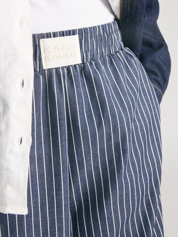Karo Kauer Wide Leg Housut värissä sininen