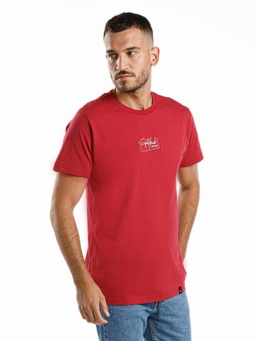 SPITZBUB Shirt 'Heiko' in Rot: Vorderseite