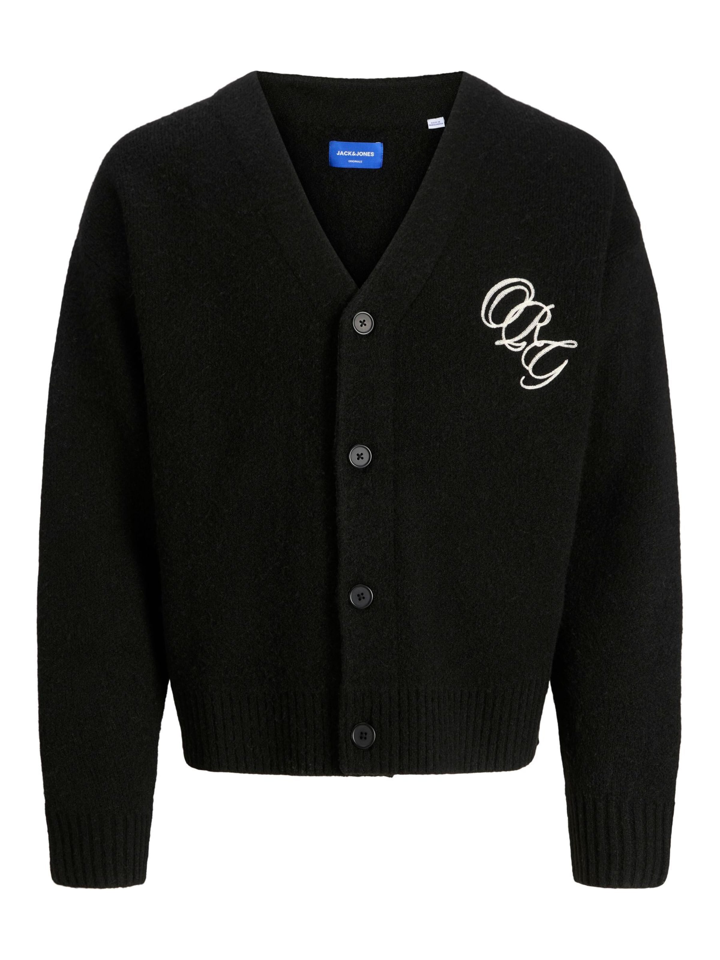 Jack & Jones Junior Cardigan i sort: forside