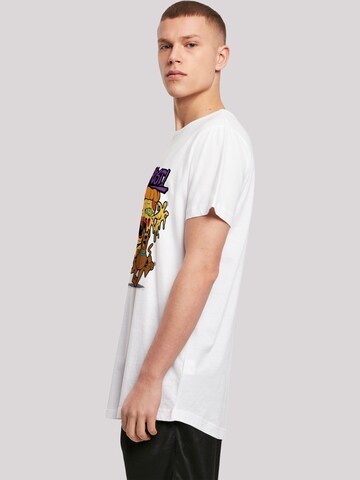 F4NT4STIC Shirt 'Pizza Ghost Geist' in Wit