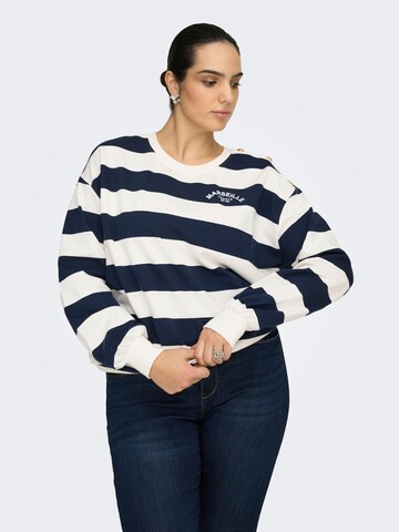 Sweat-shirt 'CARISLA' ONLY Carmakoma en blanc : devant