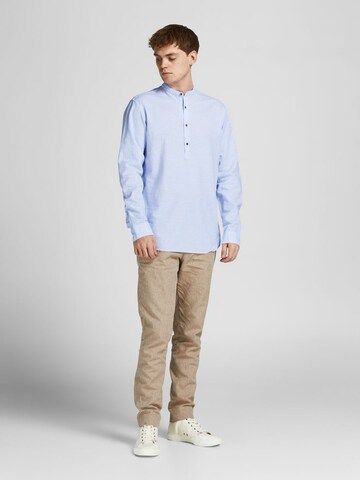 JACK & JONES Slim fit Overhemd 'Summer' in Blauw