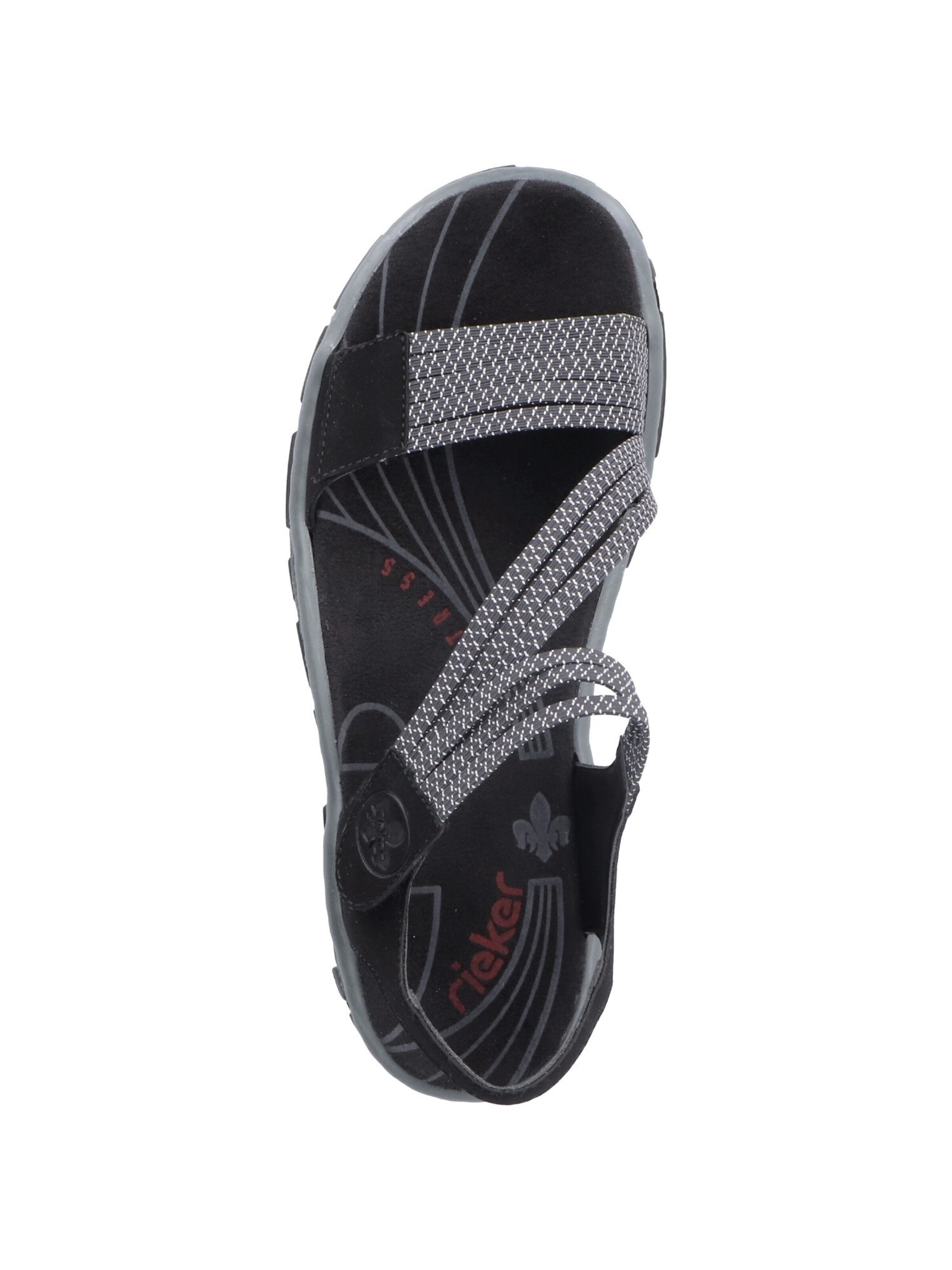 Rieker Trekking sandal in Black