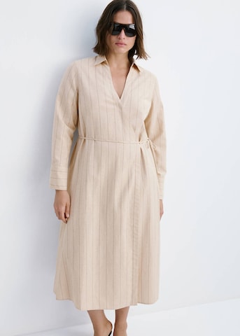 MANGO Kleid 'Zede' in Beige: Vorderseite