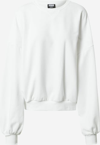 Sweat-shirt Urban Classics en blanc : devant