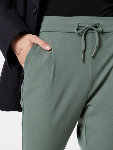 VERO MODA Tapered Bandplooibroek 'EVA' in Groen