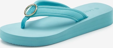 LASCANA - Sandalias de dedo en azul: frente