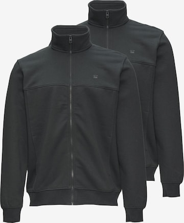 s.Oliver Sweatjacke 'Basic' in Schwarz: Vorderseite